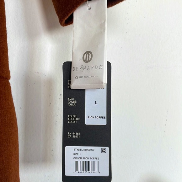 NWT Bernardo Wrap Coat, Size Large - Picture 3 of 4